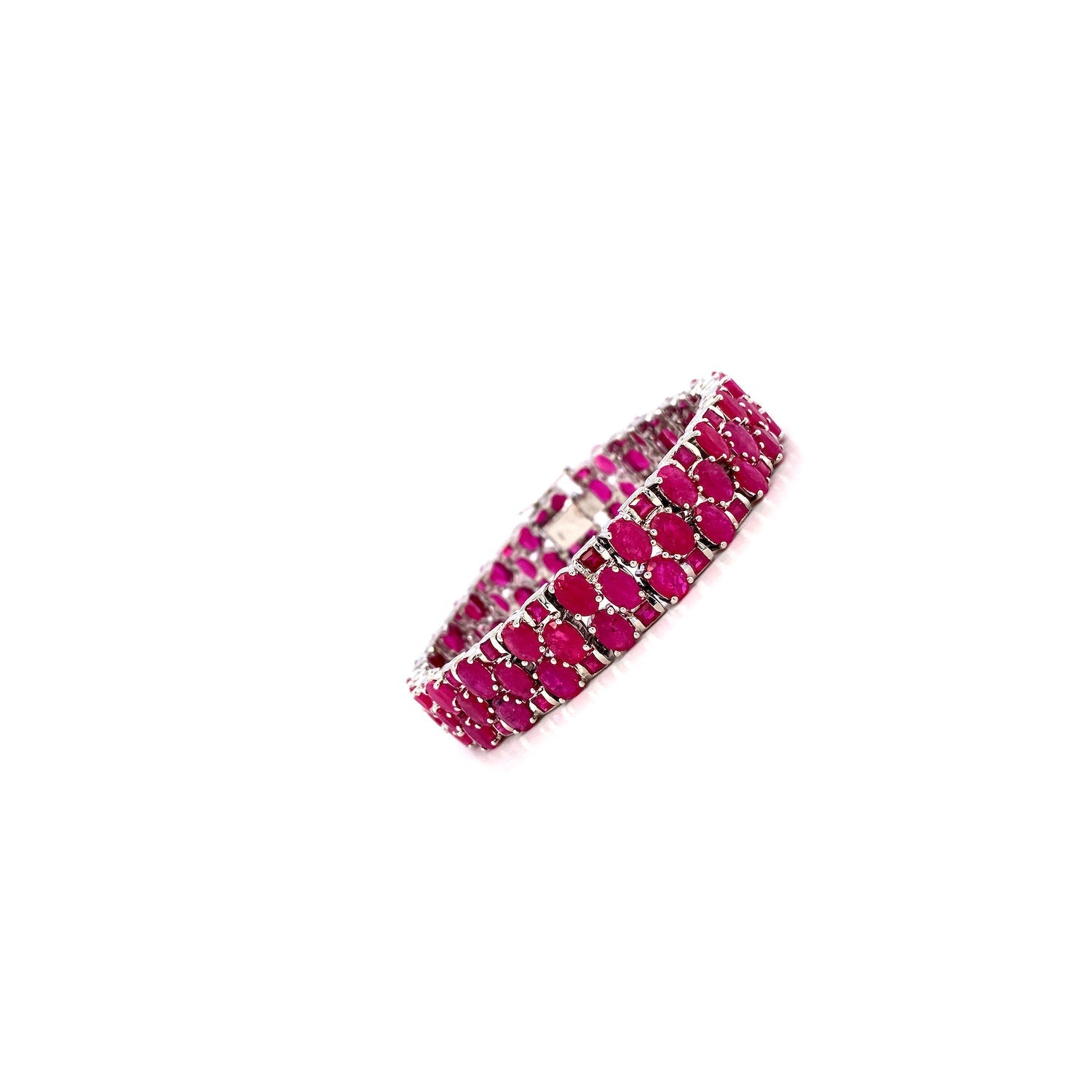 Ruby Bracelet in .925 Sterling Silver - KSD 4036