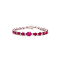 Ruby Bracelet in .925 Sterling Silver - KSD 40583