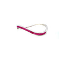 Ruby Bangle in .925 Sterling Silver - KSD 41356