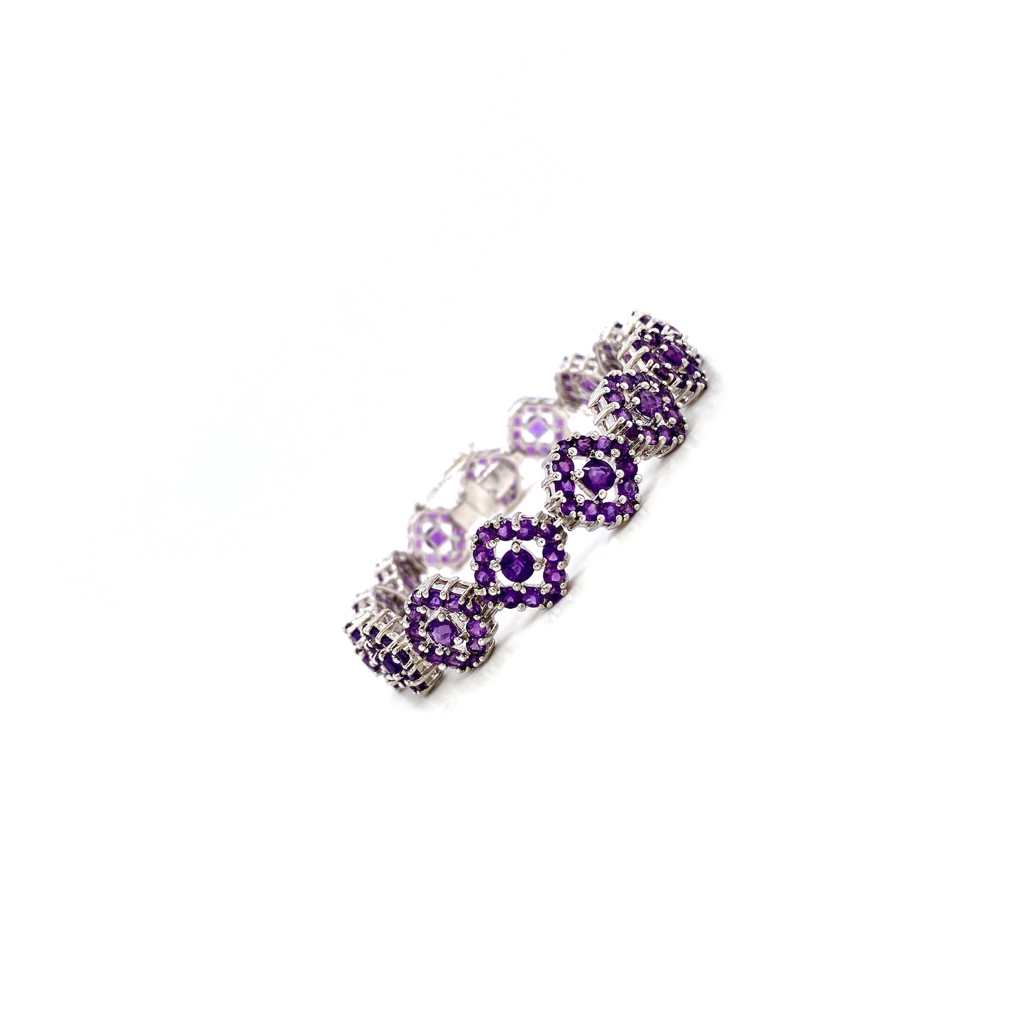 Amethyst Bracelet in .925 Sterling Silver - KSD 4169