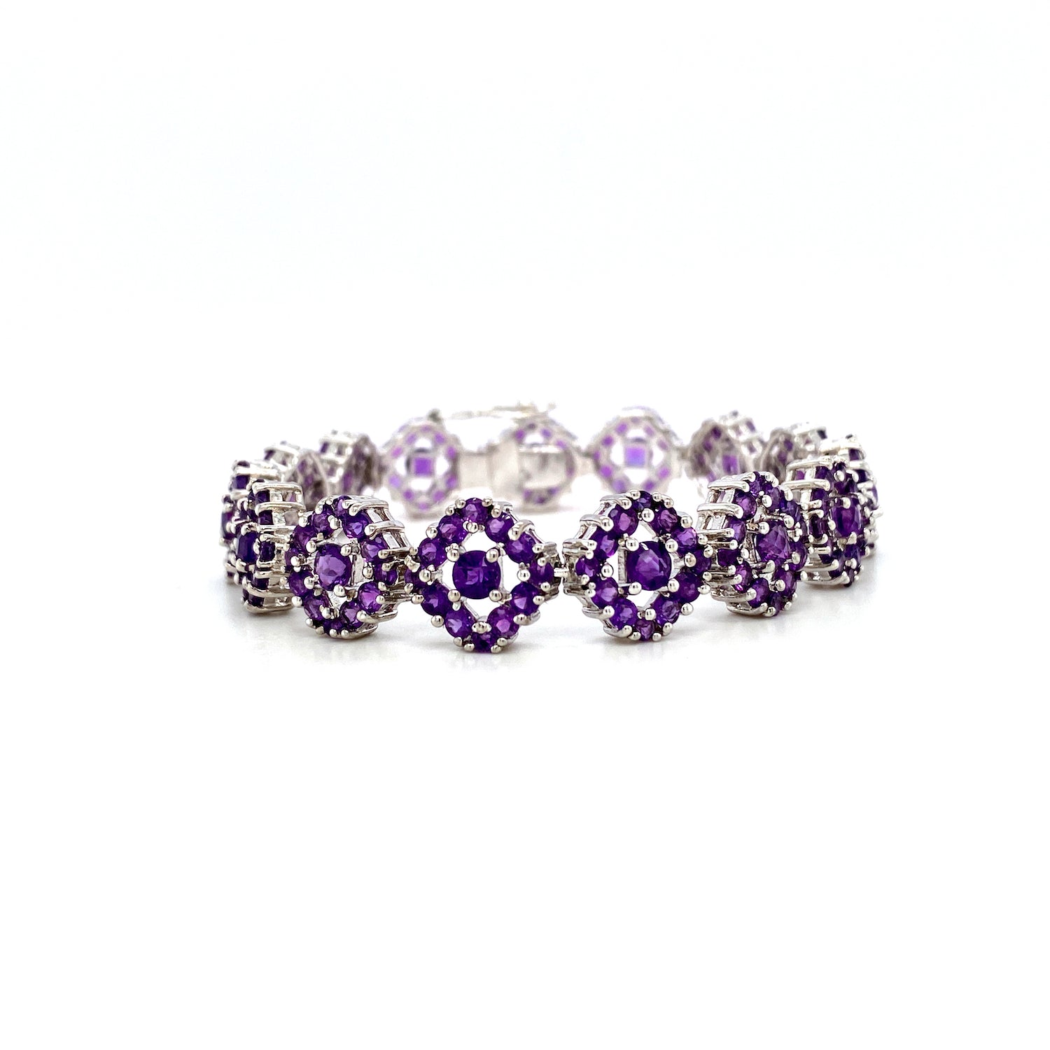 Amethyst Bracelet in .925 Sterling Silver - KSD 4169