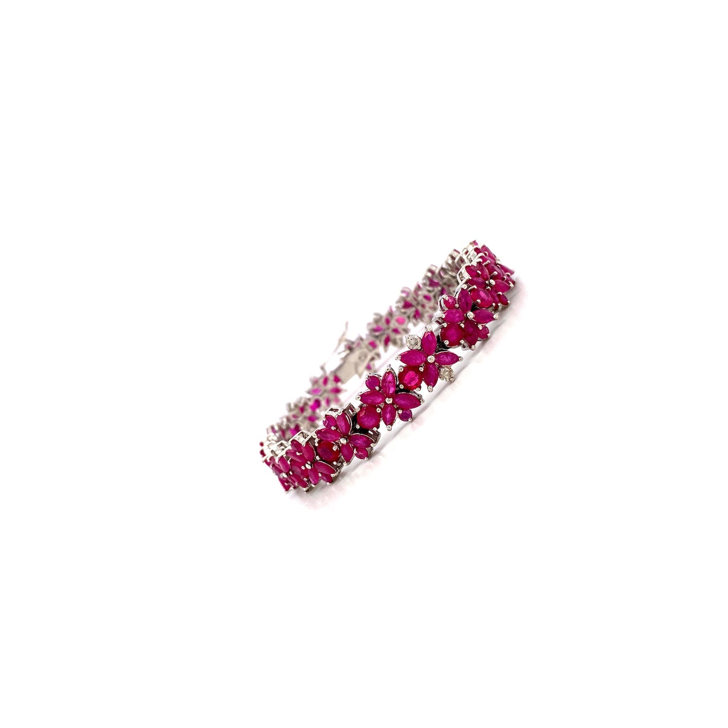 Ruby Bracelet in .925 Sterling Silver - KSD 4178