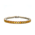 Multi Sapphire Bracelet in .925 Sterling Silver - KSD 42386