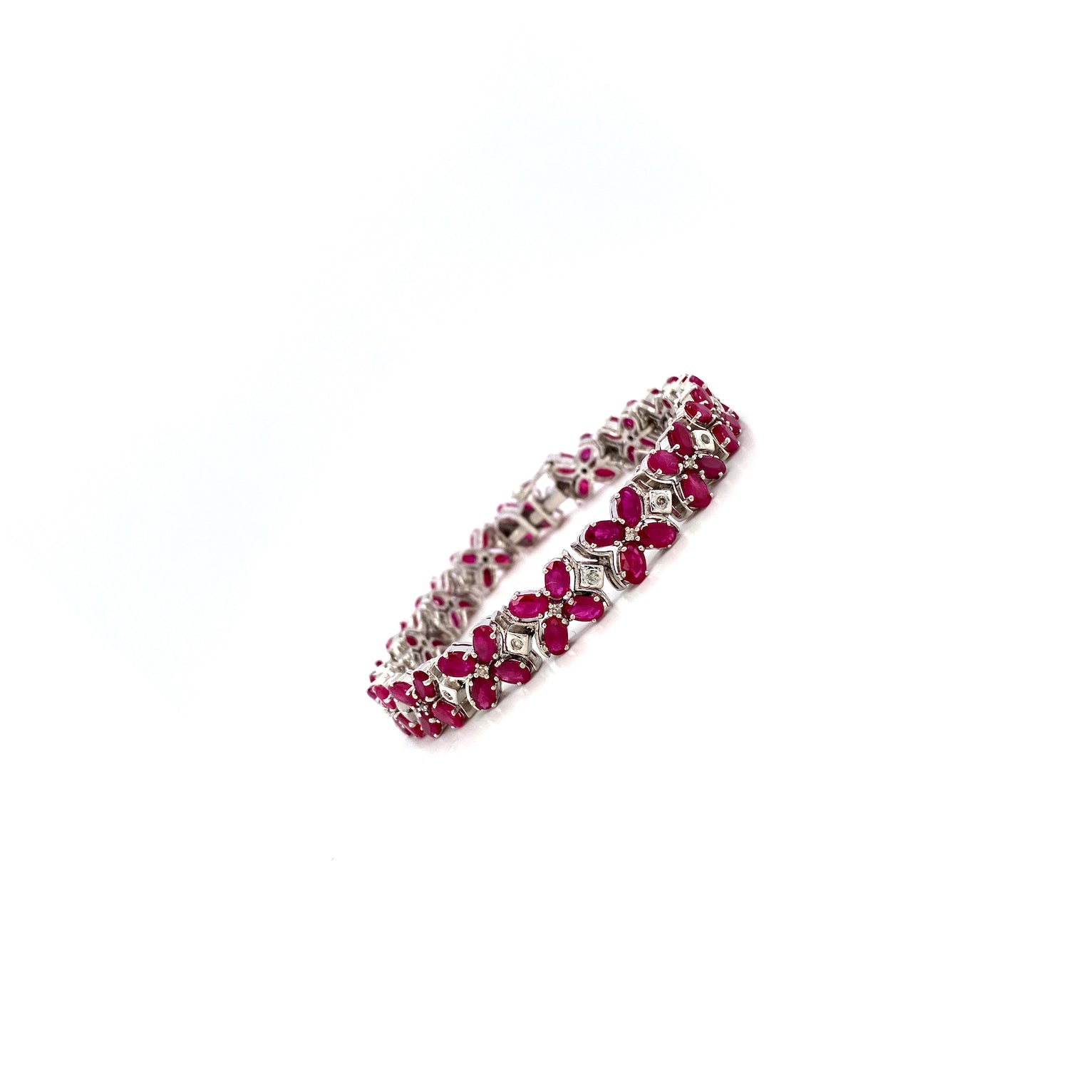 Ruby Bracelet in .925 Sterling Silver - KSD 4268