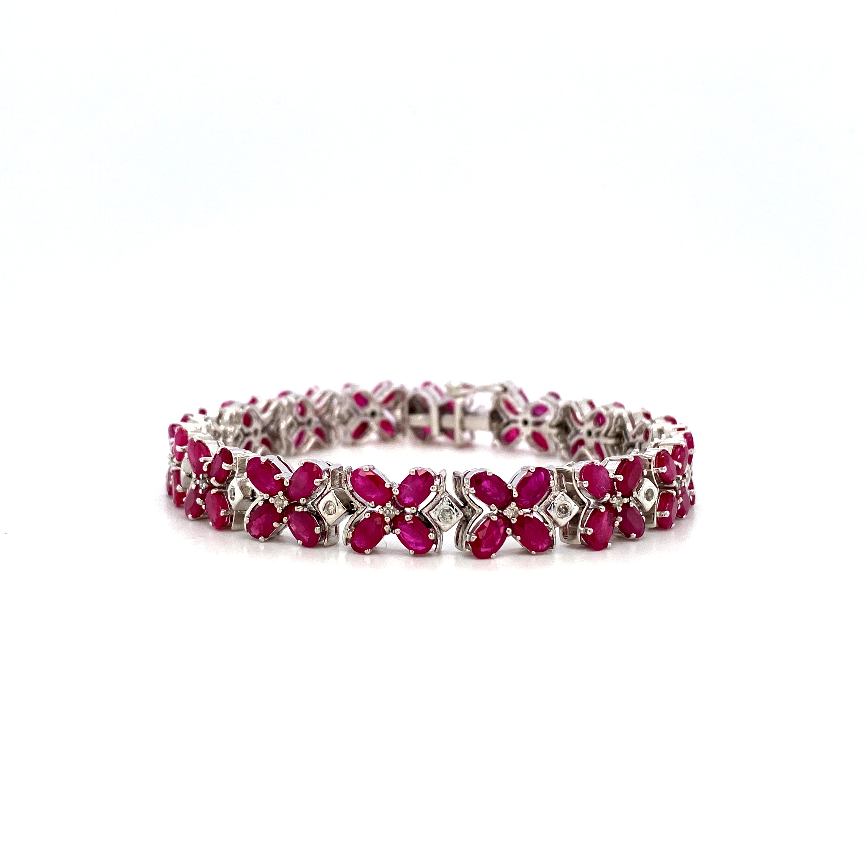 Ruby Bracelet in .925 Sterling Silver - KSD 4268