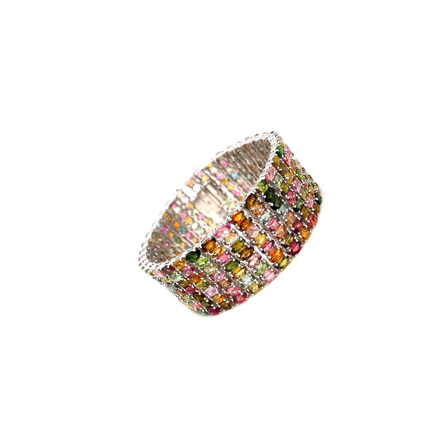 Multi Tourmaline Bracelet in .925 Sterling Silver - KSD 42822