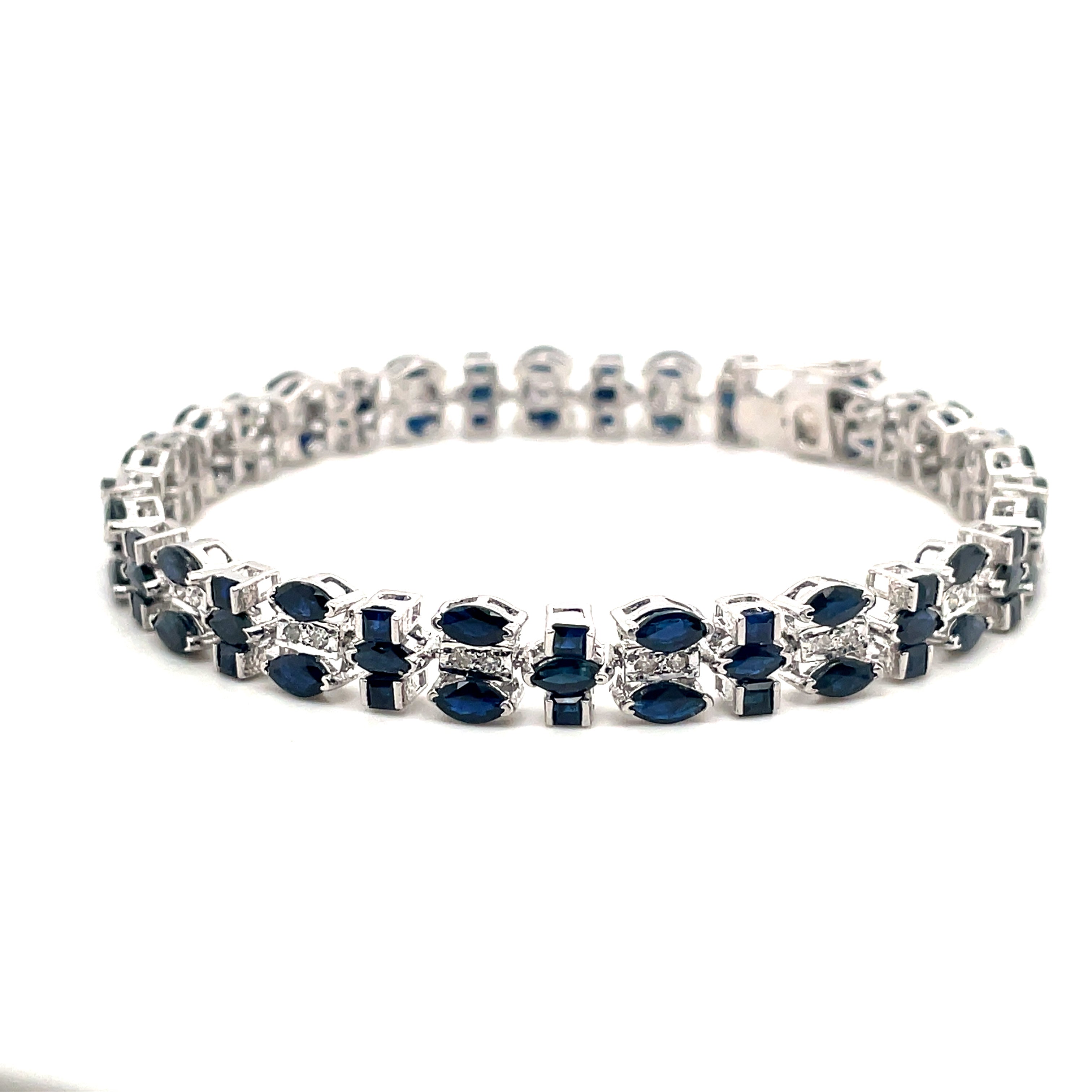 Emerald Bracelet in .925 Sterling Silver. - KSD 42951