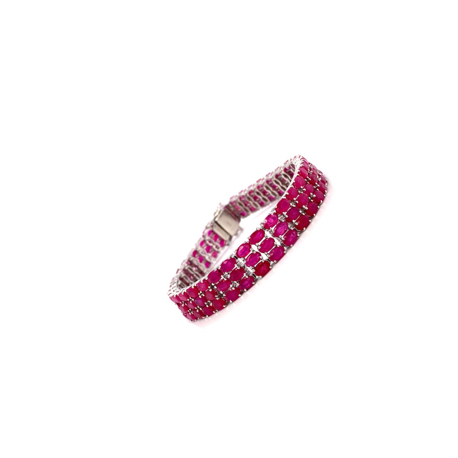 Ruby Bracelet in .925 Sterling Silver - KSD 44030