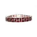 Garnet Bracelet in .925 Sterling Silver - KSD 44823