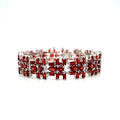 Garnet Bracelet in .925 Sterling Silver - KSD 46230