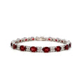 Garnet Bracelet in .925 Sterling Silver - KSD 47618