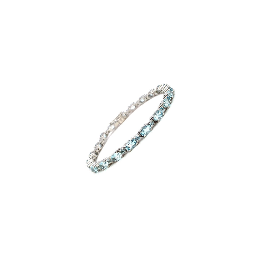 Aquamarine Bracelet in .925 Sterling Silver - KSD 48295
