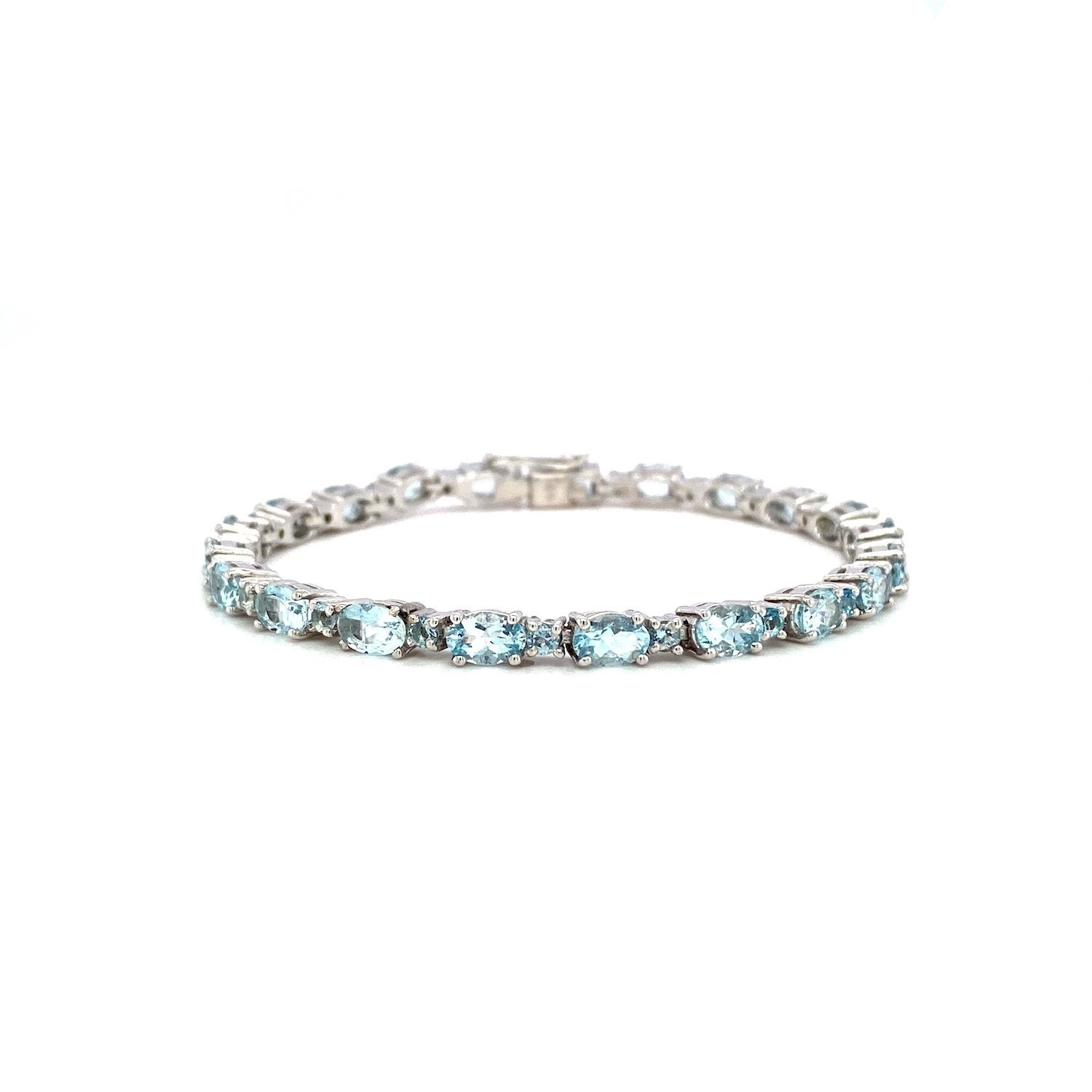 Aquamarine Bracelet in .925 Sterling Silver - KSD 48295