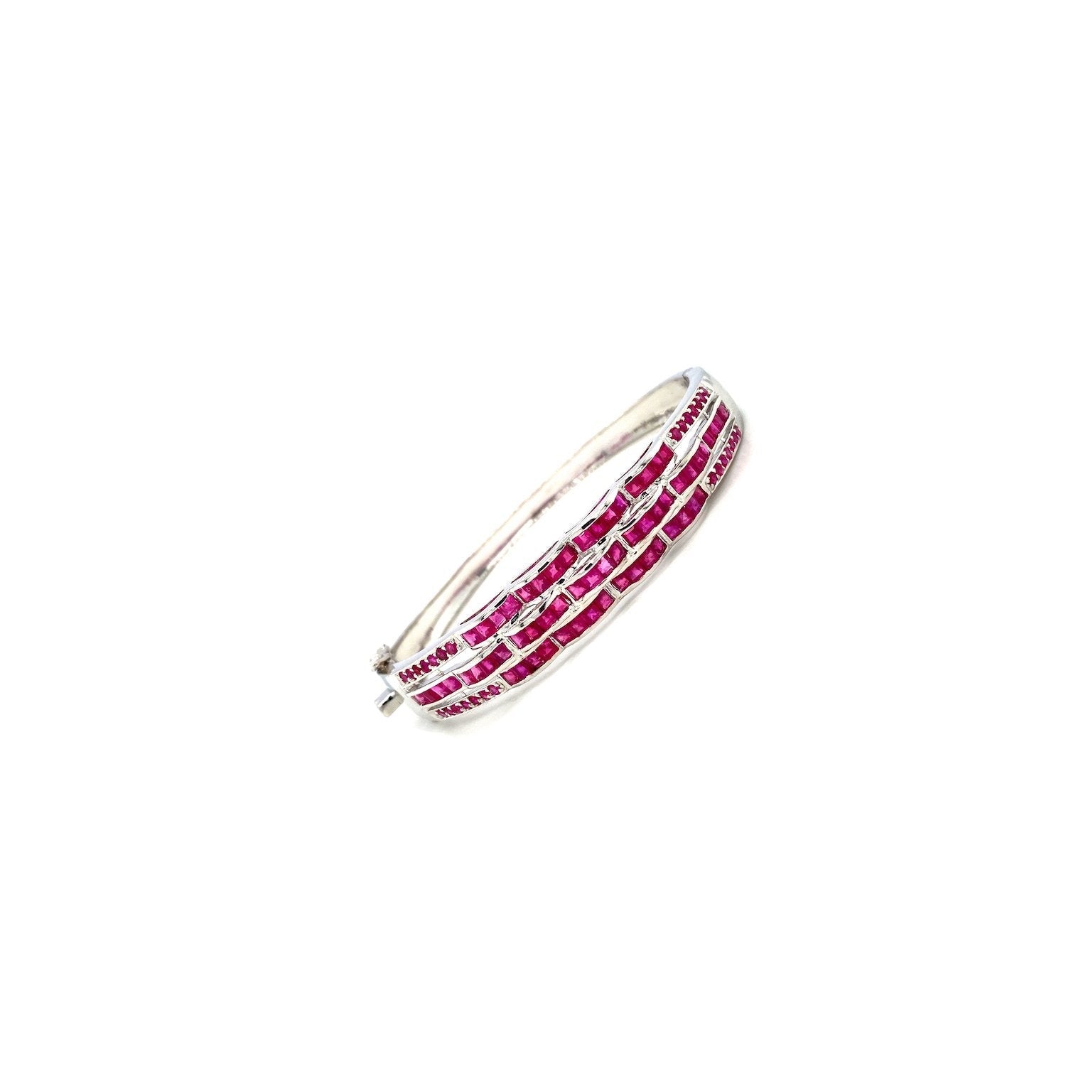 Ruby Bangle in .925 Sterling Silver - KSD 48375