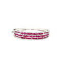 Ruby Bangle in .925 Sterling Silver - KSD 48375
