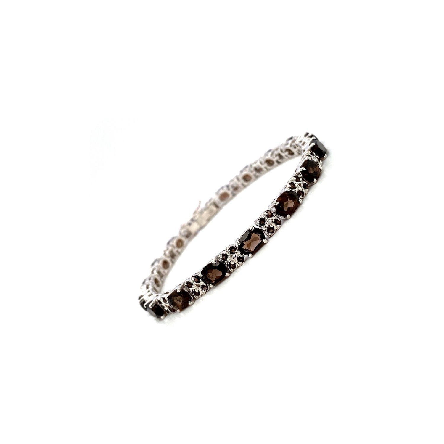 Smoky Topaz Bracelet in .925 Sterling Silver - KSD 48845