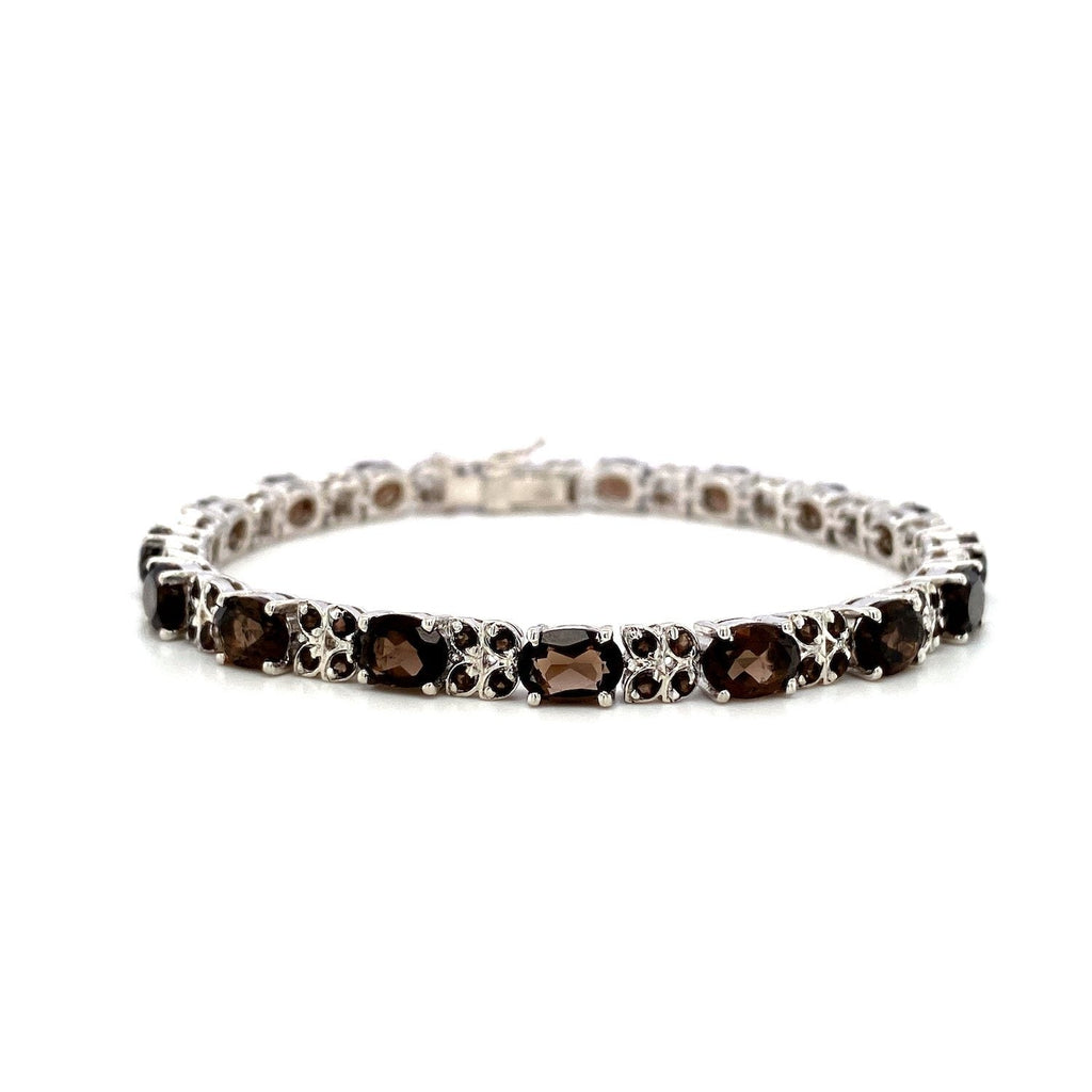 Smoky Topaz Bracelet in .925 Sterling Silver - KSD 48845