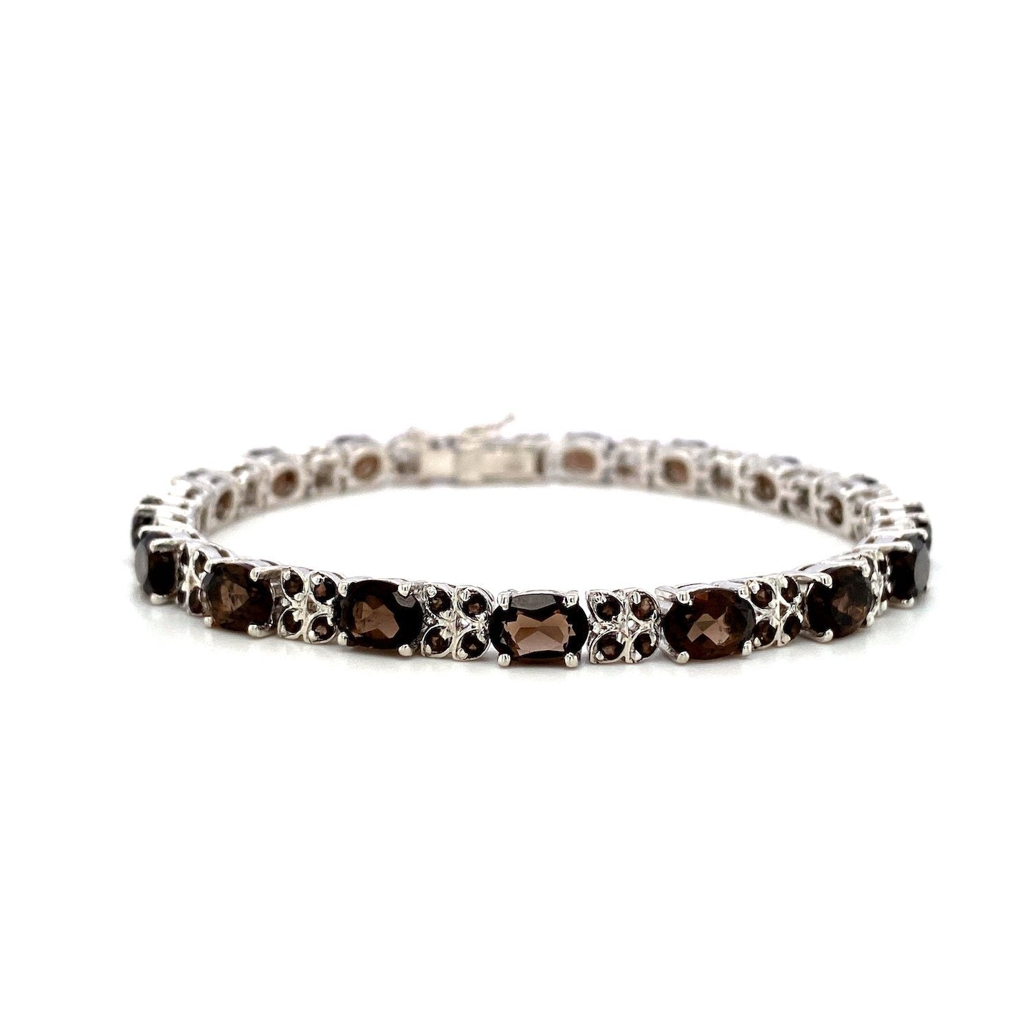 Smoky Topaz Bracelet in .925 Sterling Silver - KSD 48845