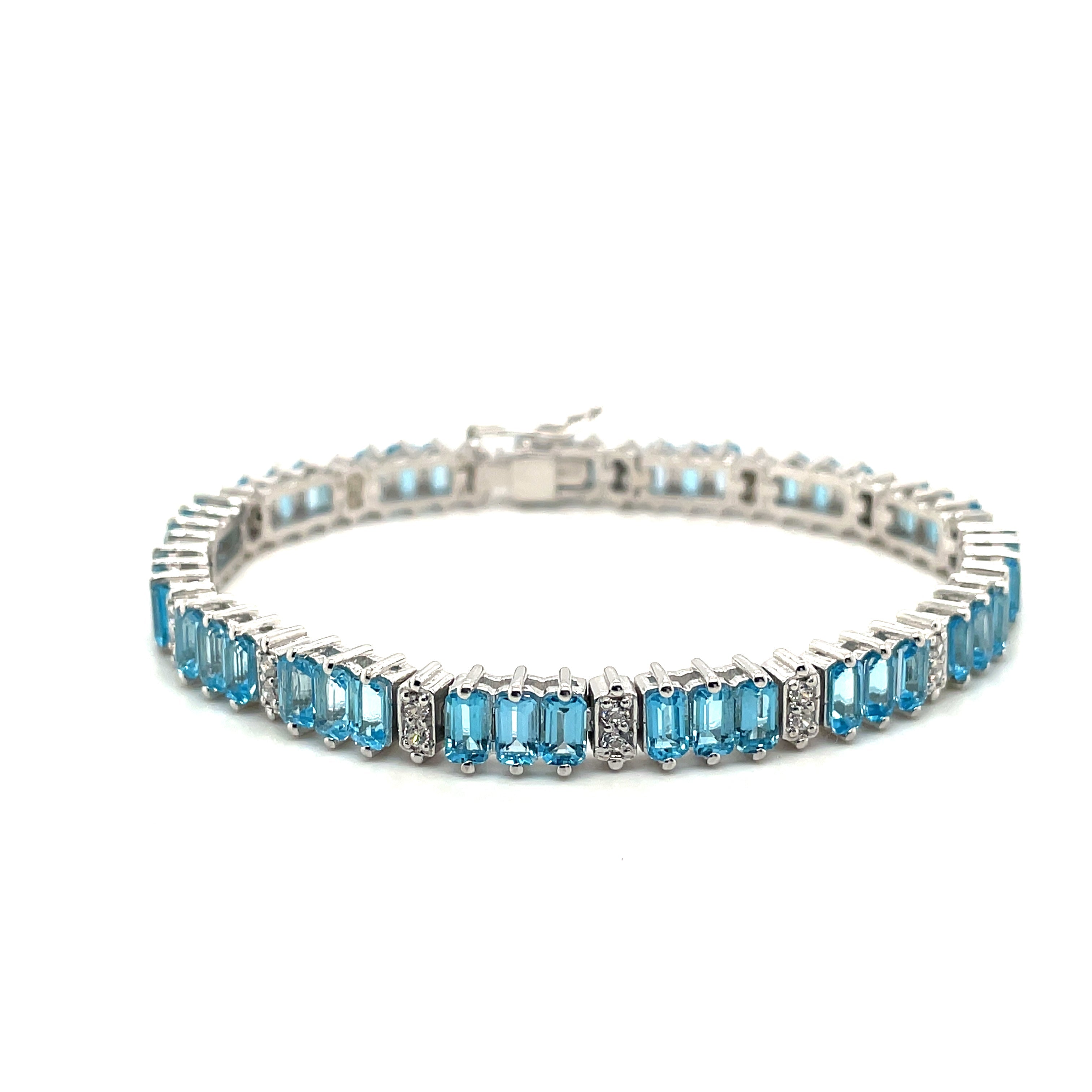 Citrine Bracelet in .925 Sterling Silver - KSD 49358