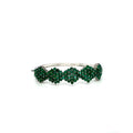 Emerald Bangle in .925 Sterling Silver - KSD 49367