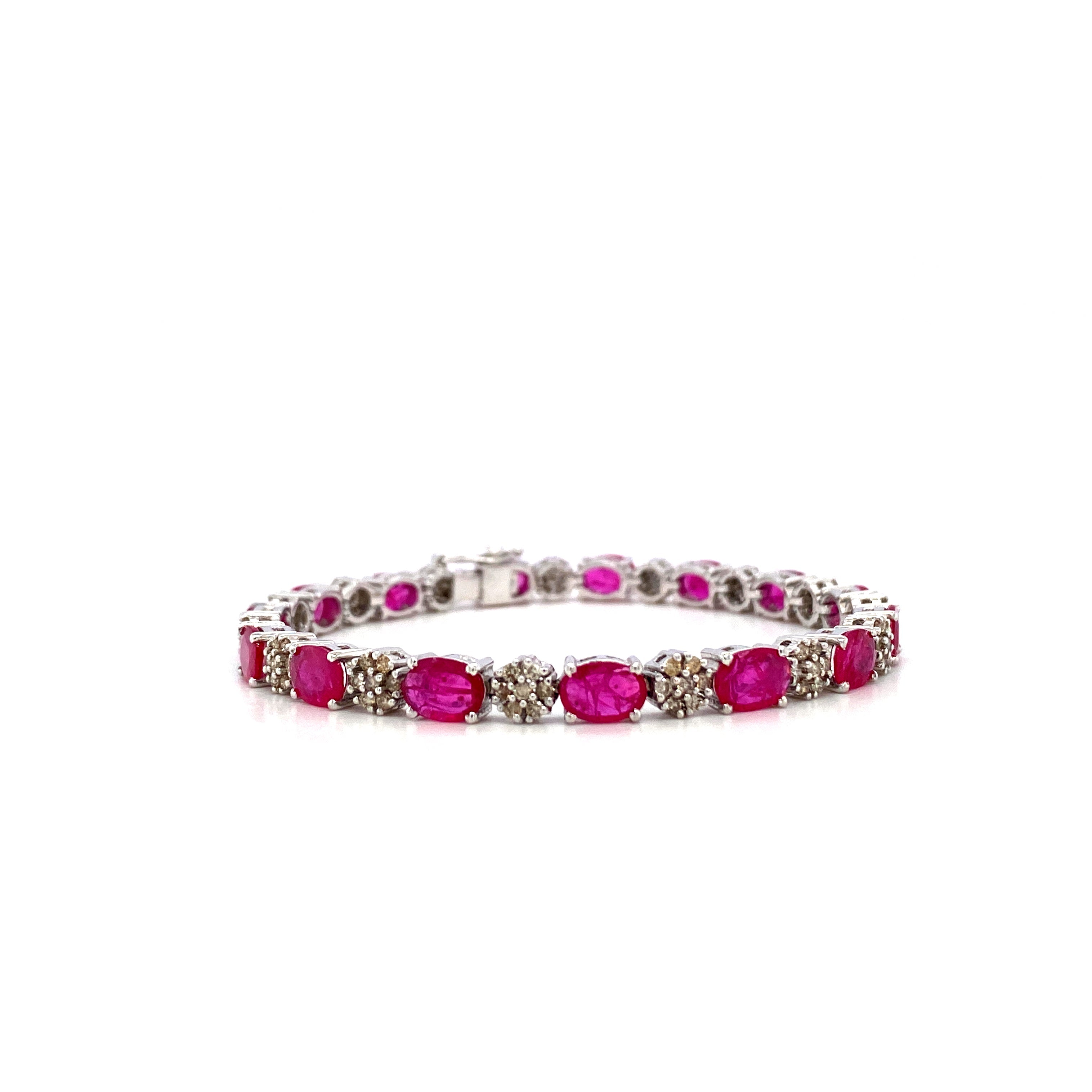 Ruby Bracelet in .925 Sterling Silver - KSD 49664