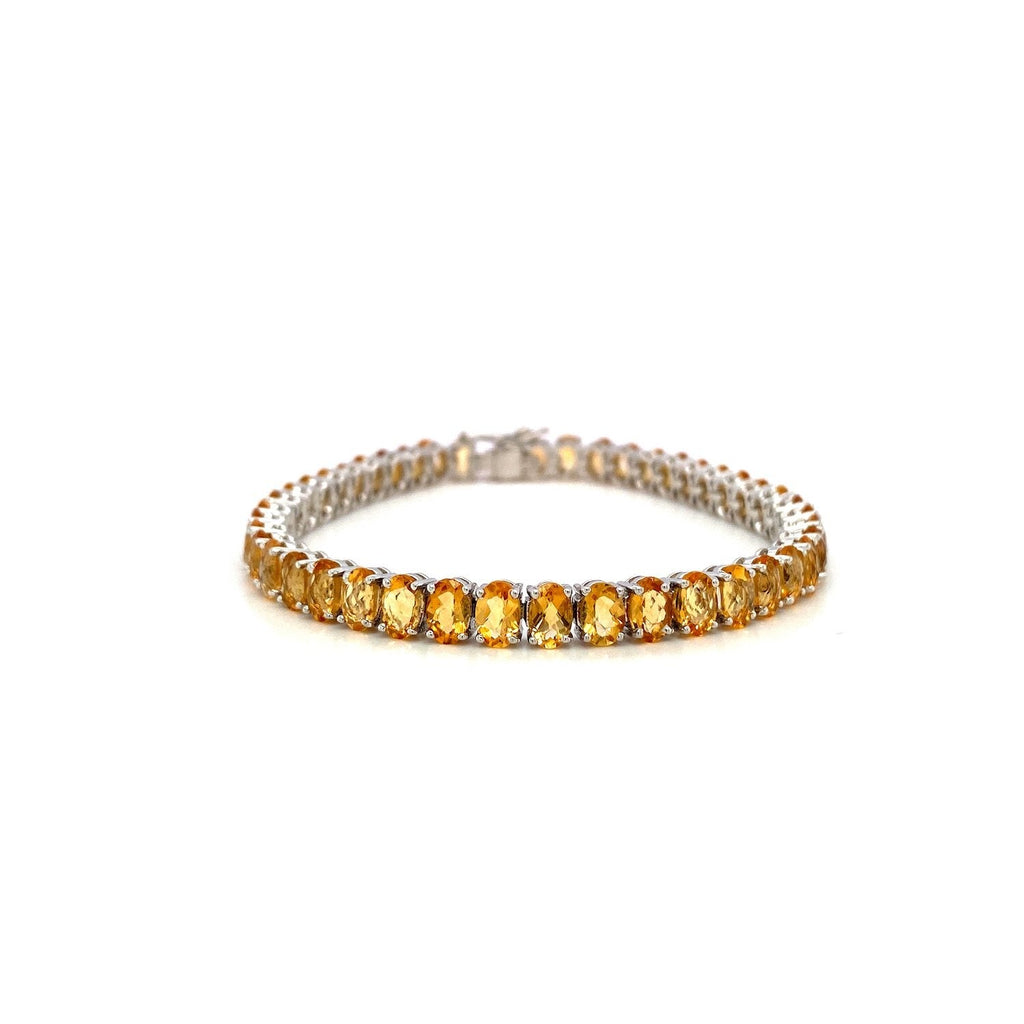 Citrine Bracelet in .925 Sterling Silver - KSD 49767