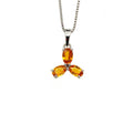 Multi Sapphire Pendant in .925 Sterling Silver - KSP 30085