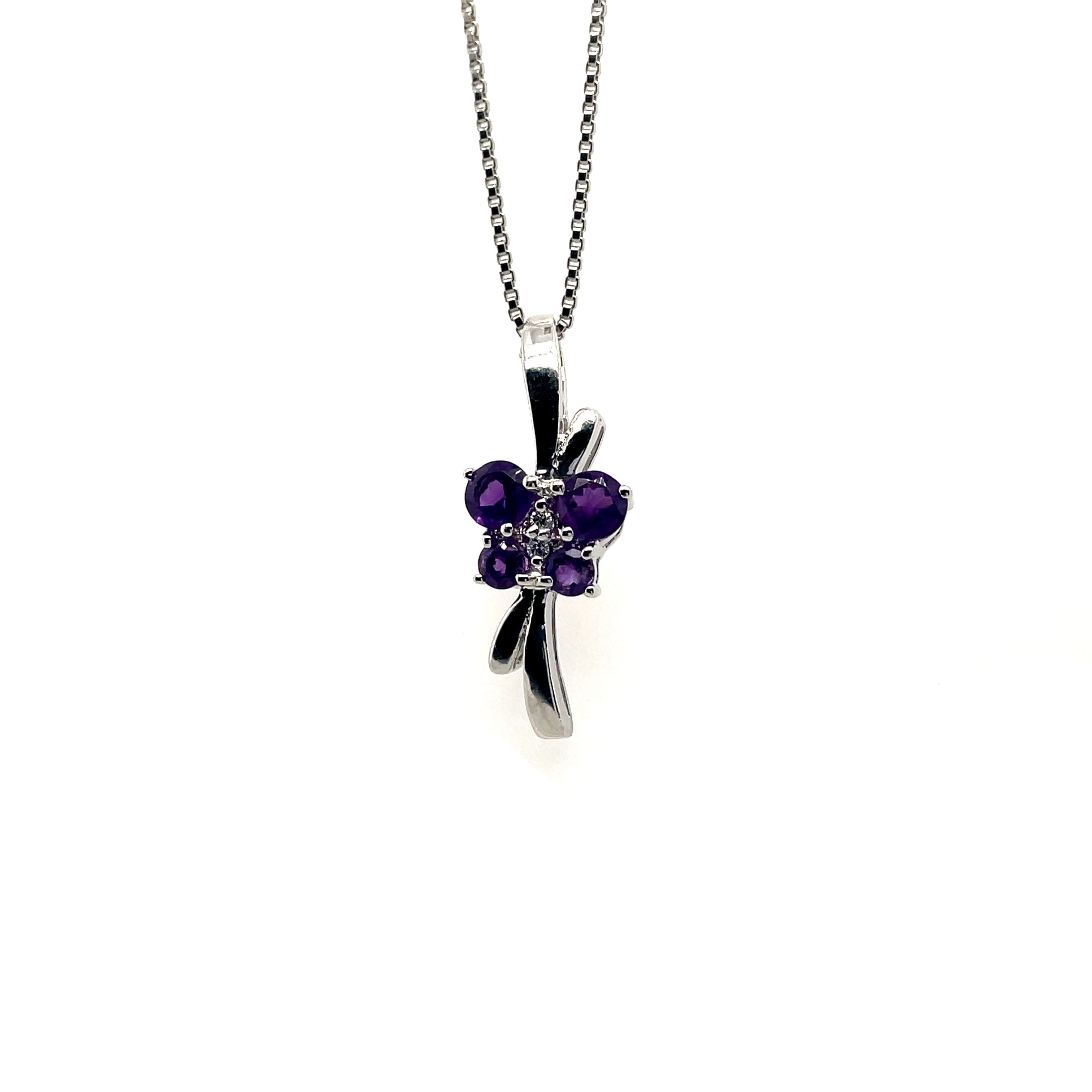 Garnet Pendant in .925 Sterling Silver - KSP 35180