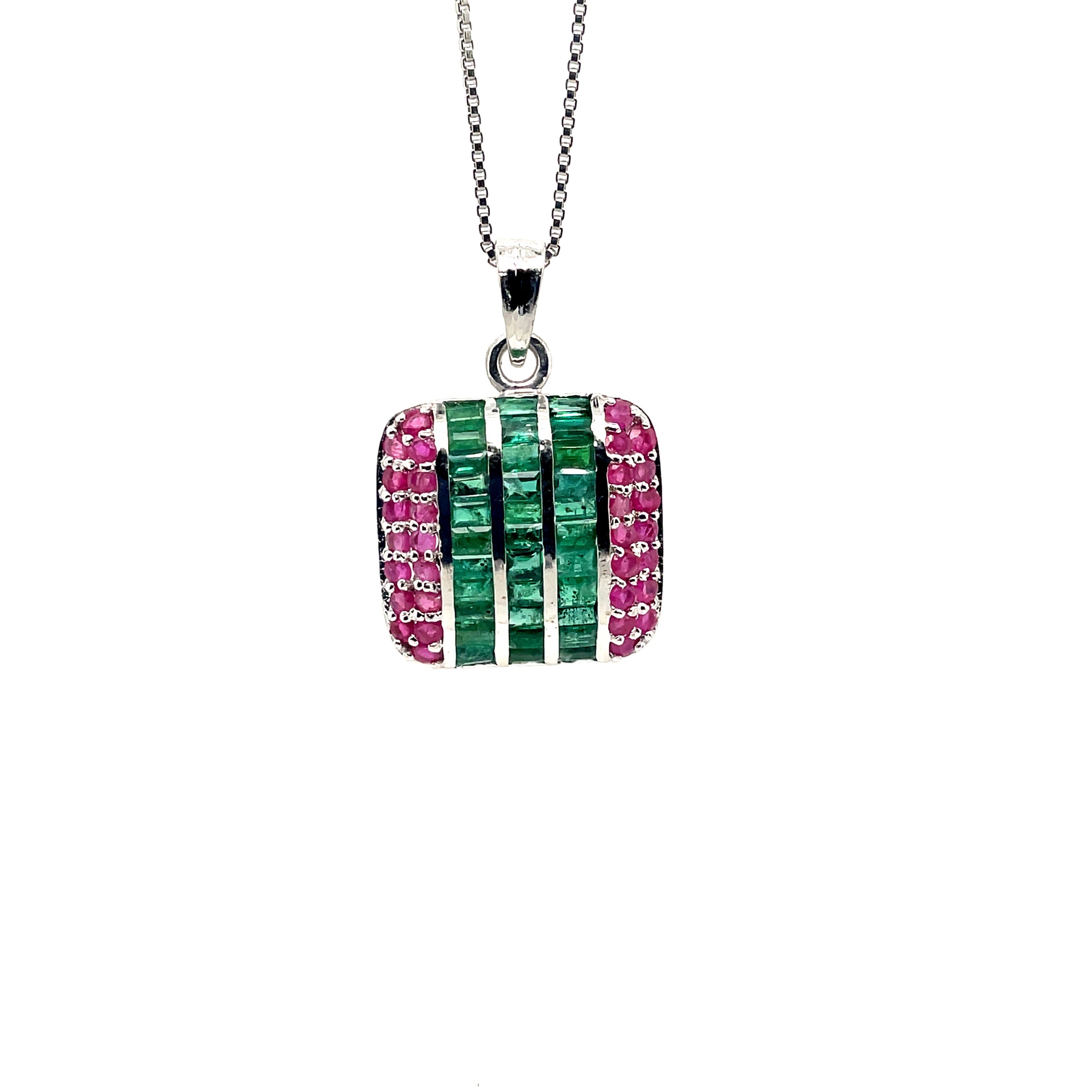 Sapphire Pendant in .925 Sterling Silver - KSP 35926