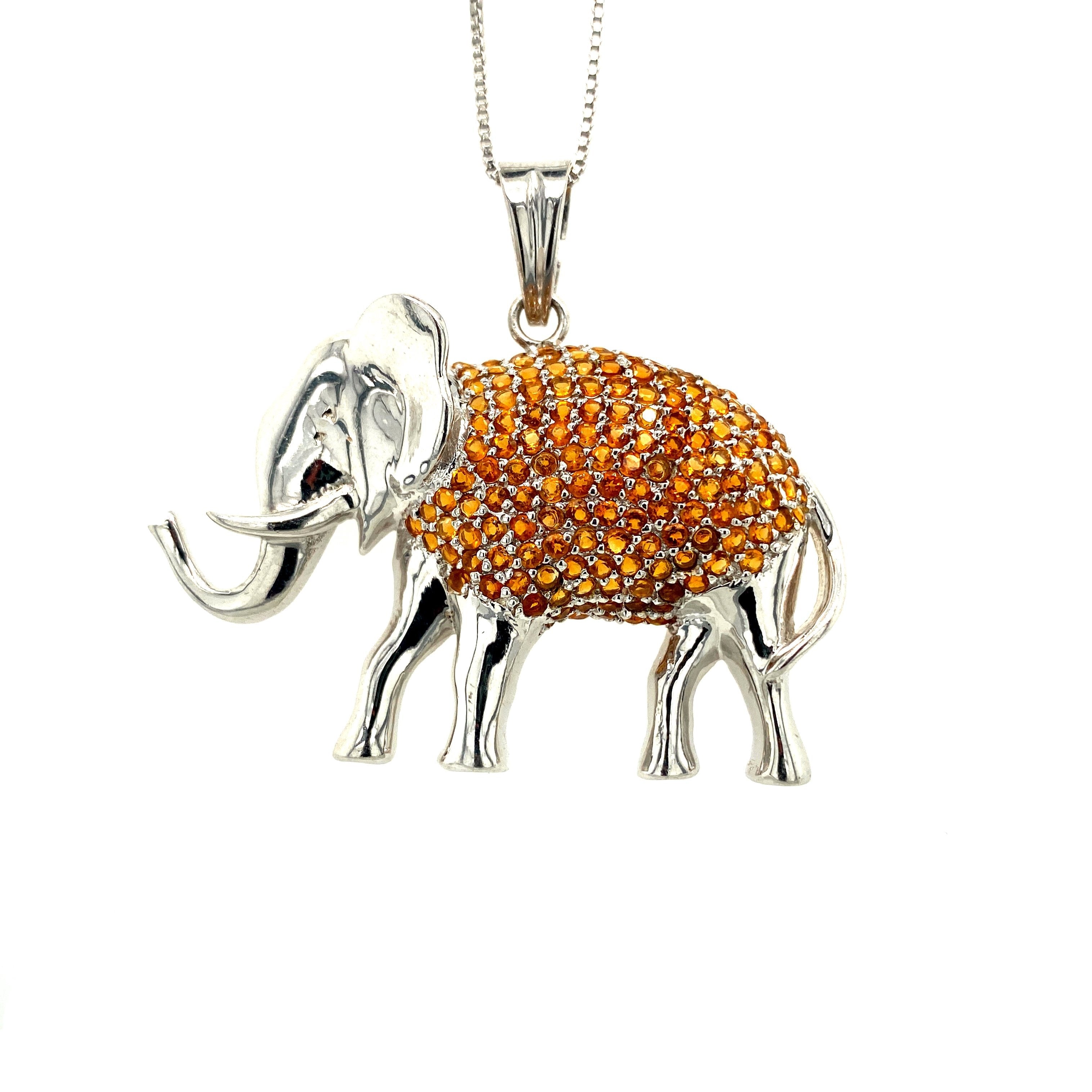 Citrine Pendant in .925 Sterling Silver - KSP 36465
