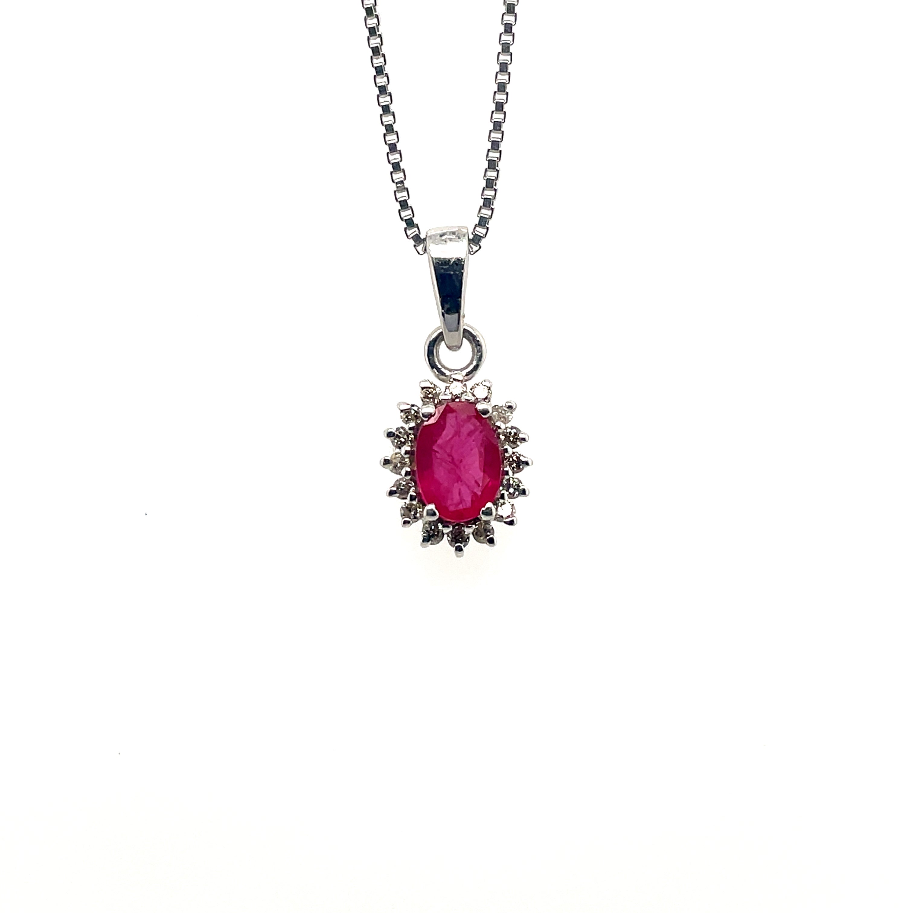 Emerald Pendant  in .925 Sterling Silver - KSP 36829