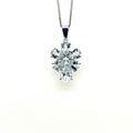 Aquamarine Pendant in .925 Sterling Silver - KSP 38938