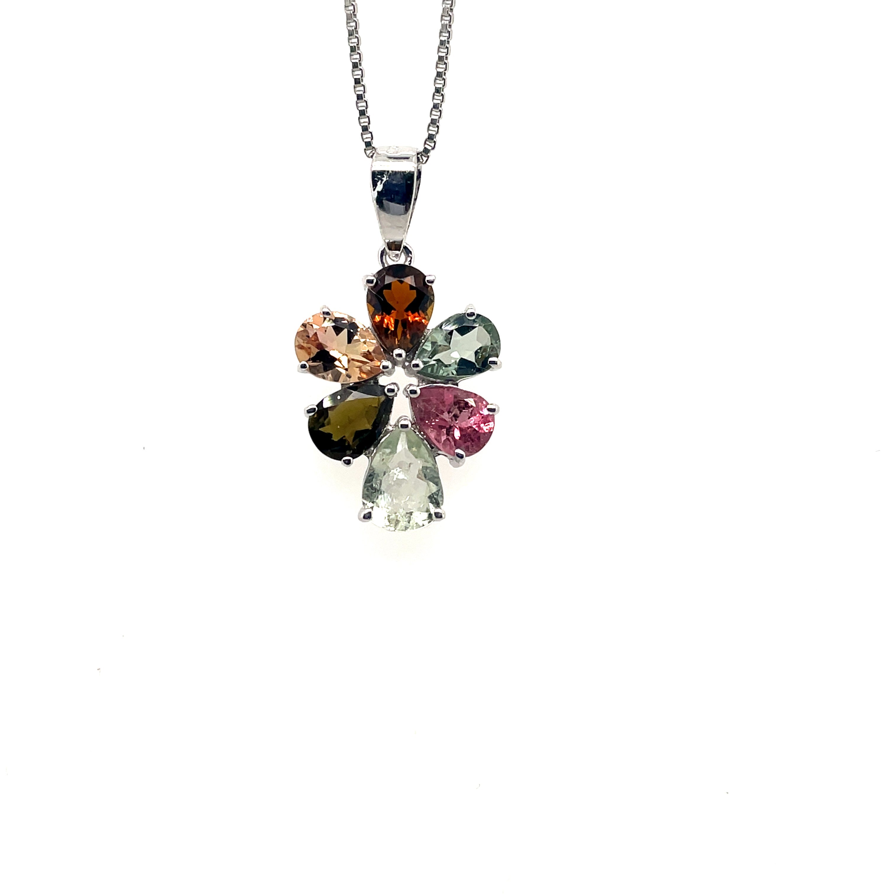 Aquamarine Pendant in .925 Sterling Silver - KSP 38938