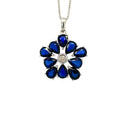 Sapphire Pendant in .925 Sterling Silver - KSP 39113