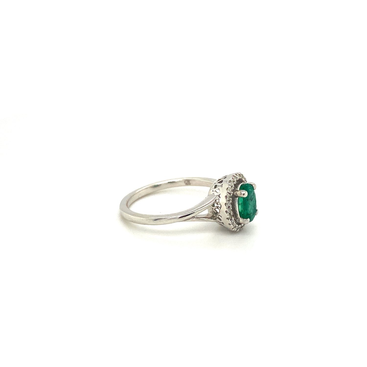 Emerald Ring in .925 Sterling Silver - KSR 11361