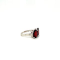 Garnet Ring in .925 Sterling Silver KSR - 11503