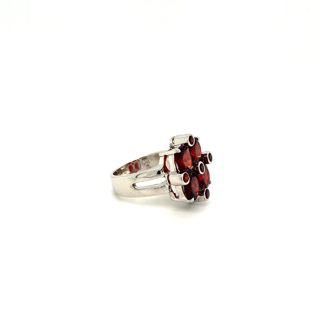Garnet Ring in .925 Sterling Silver KSR - 11705