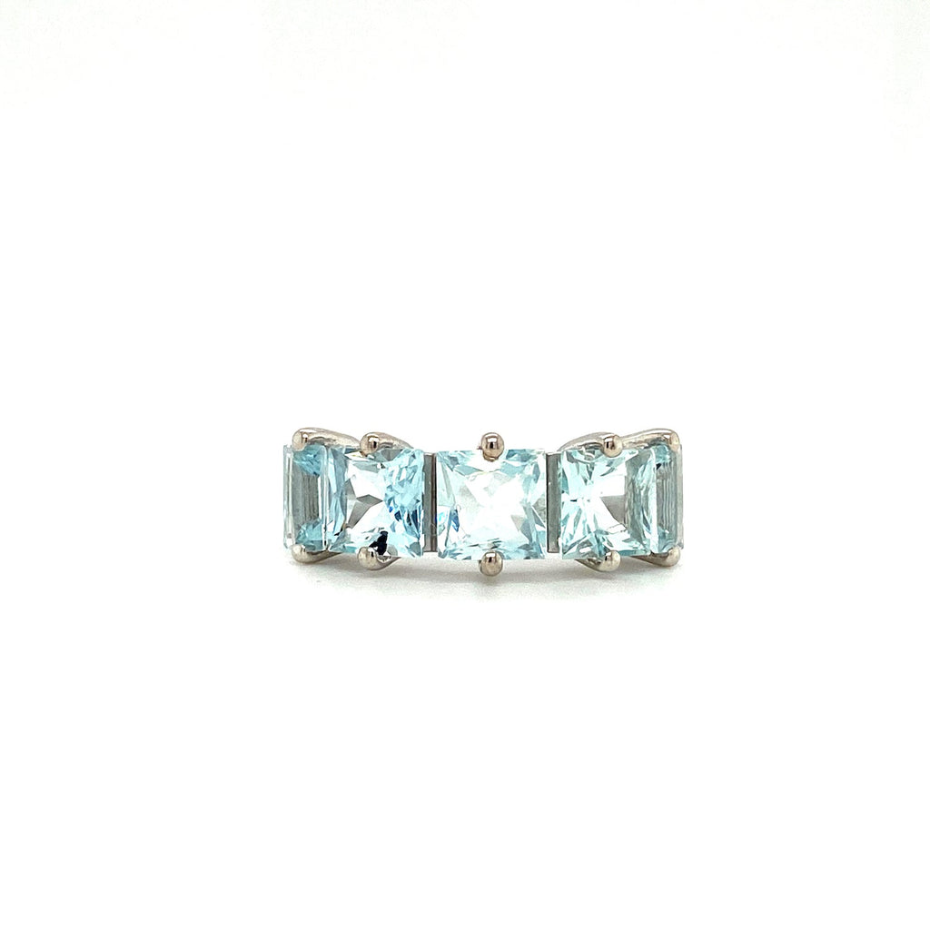Aquamarine Ring in .925 Sterling Silver KSR - 12695