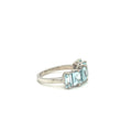 Aquamarine Ring in .925 Sterling Silver KSR - 12695