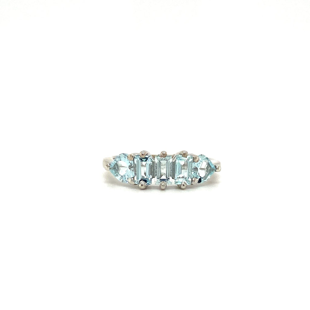 Aquamarine Ring in .925 Sterling Silver KSR - 13634