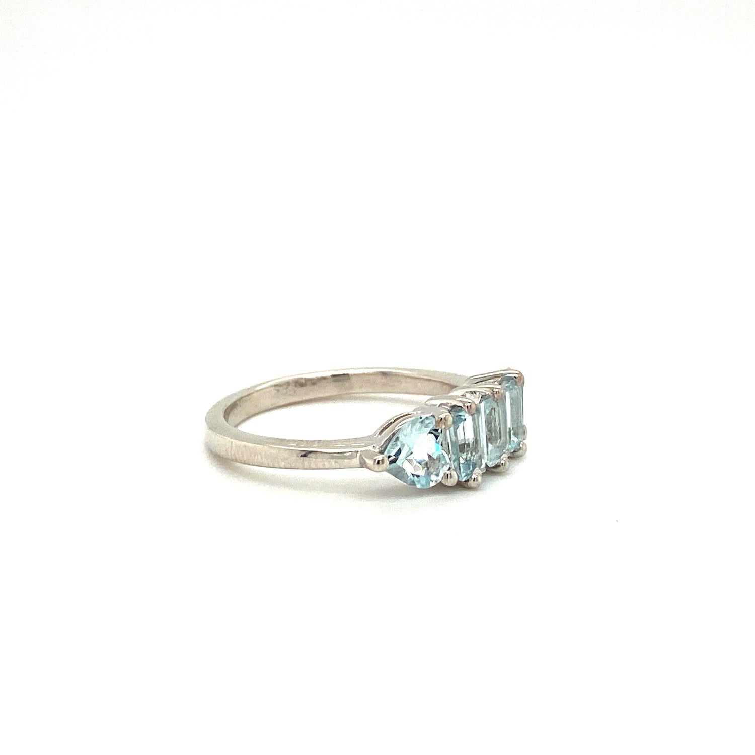 Aquamarine Ring in .925 Sterling Silver KSR - 13634