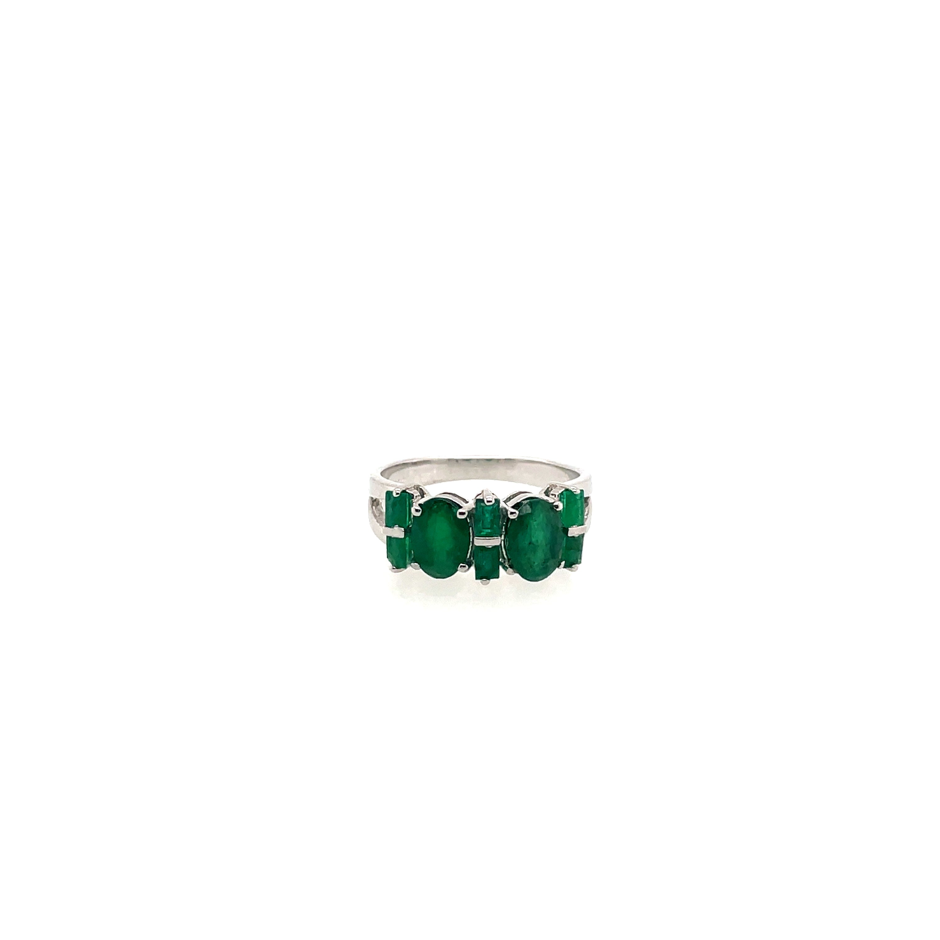 Emerald Ring in .925 Sterling Silver - KSR 14560