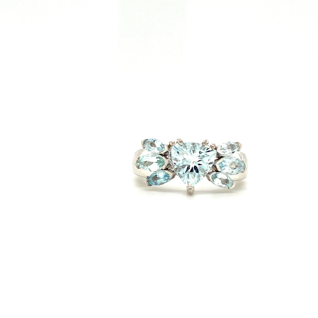 Aquamarine Ring in .925 Sterling Silver KSR - 15185
