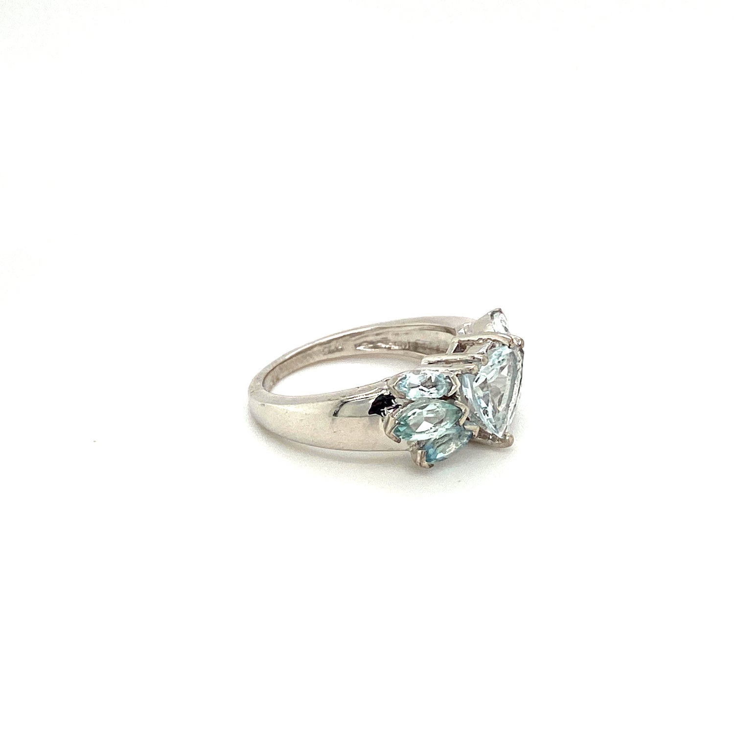 Aquamarine Ring in .925 Sterling Silver KSR - 15185