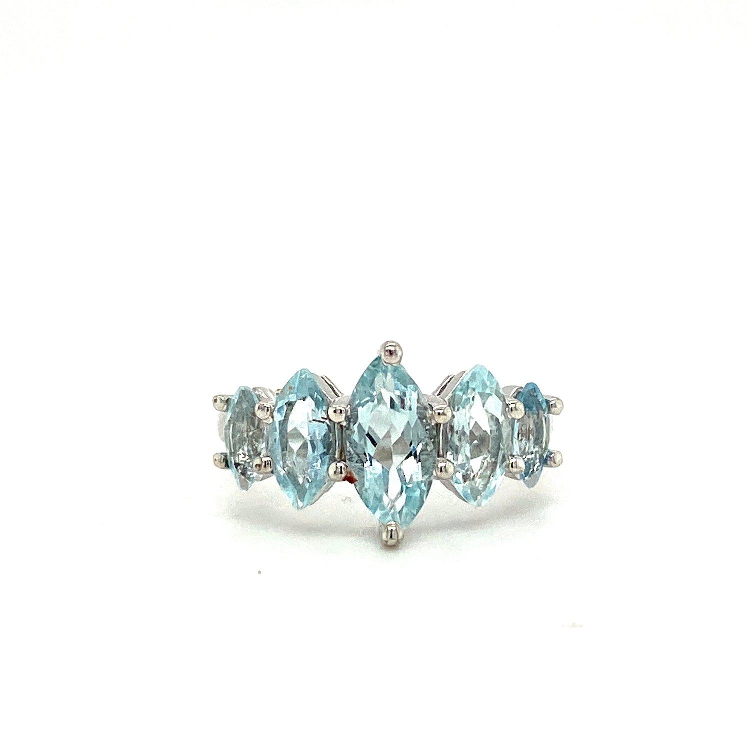 Aquamarine Ring in .925 Sterling Silver KSR - 15657