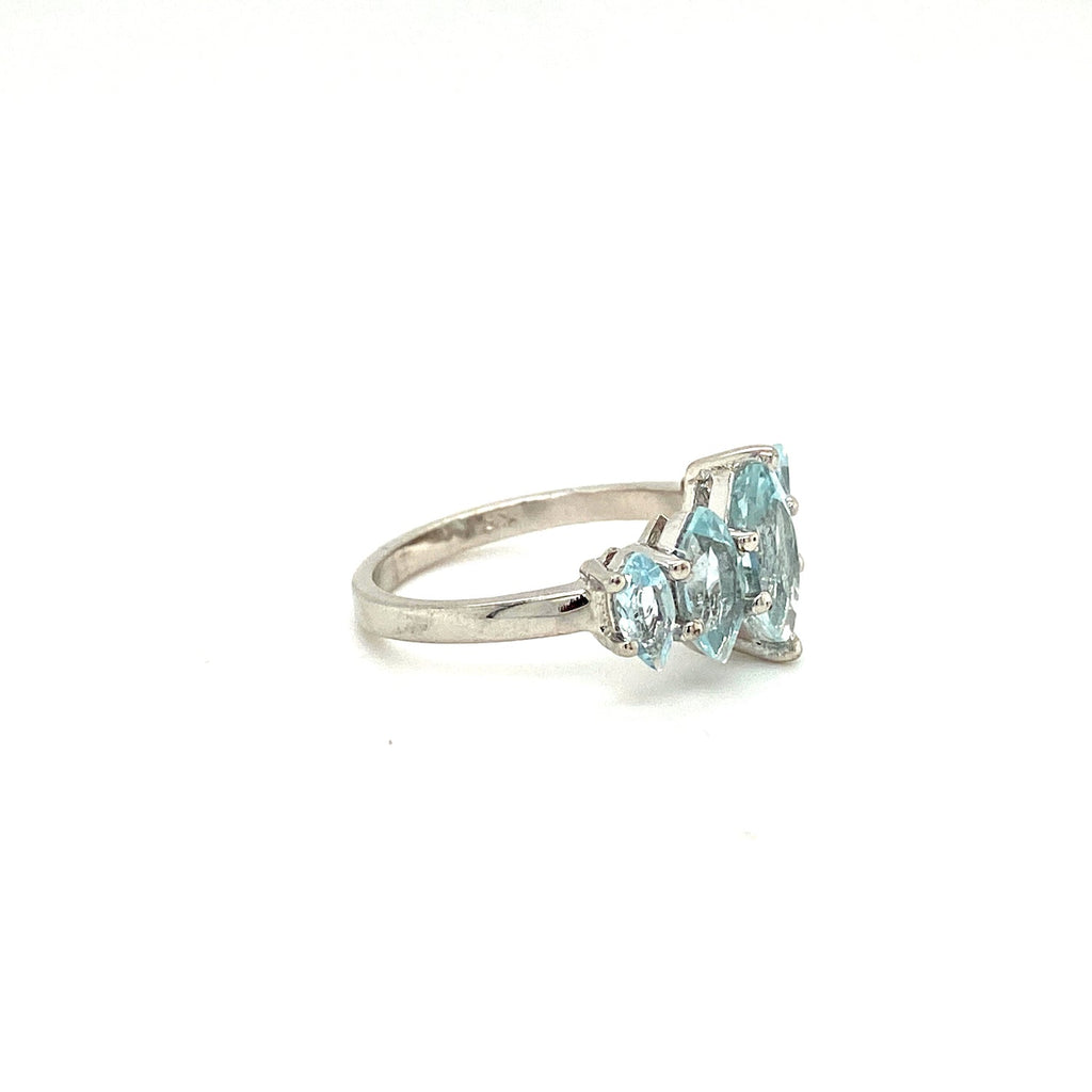 Aquamarine Ring in .925 Sterling Silver KSR - 15657