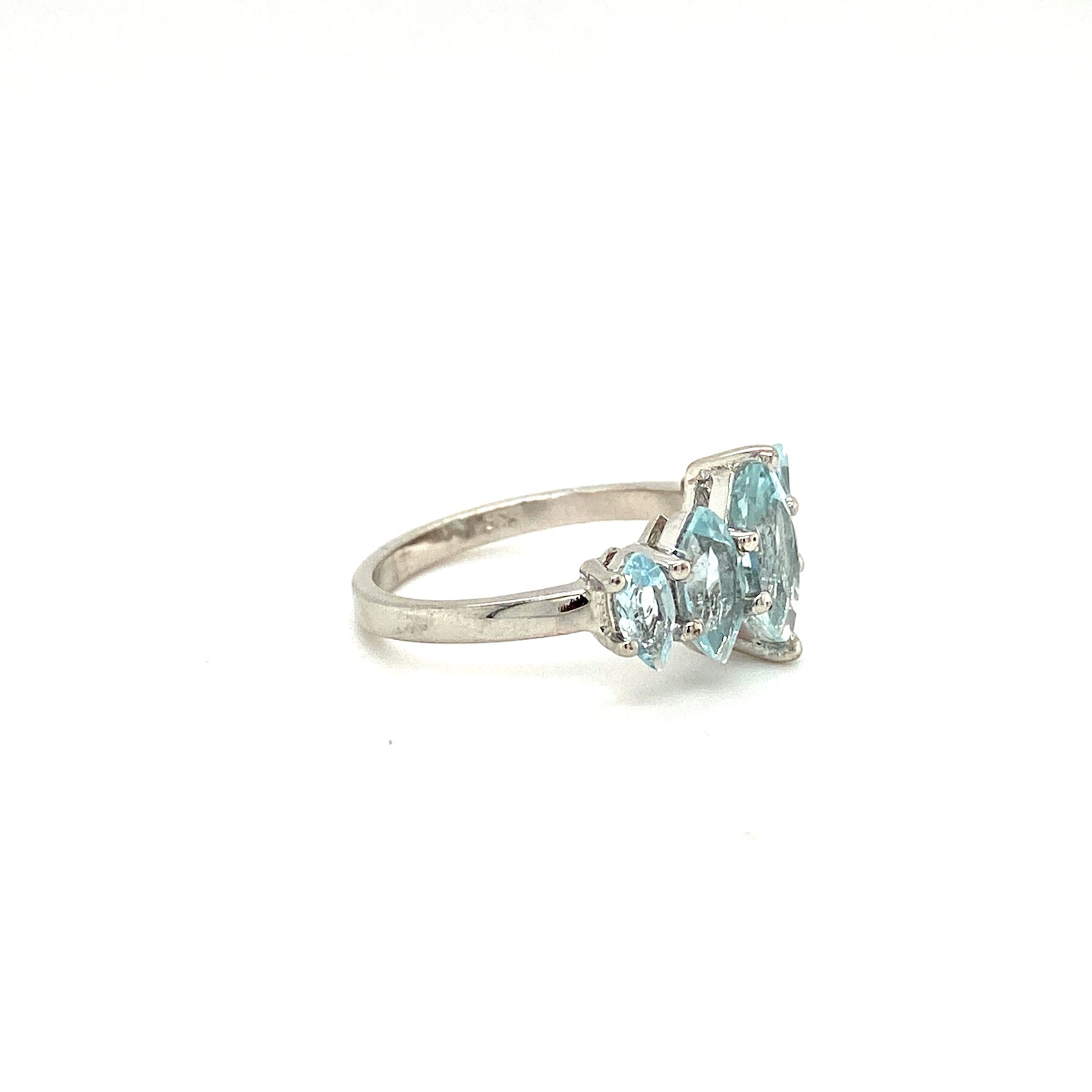 Aquamarine Ring in .925 Sterling Silver KSR - 15657