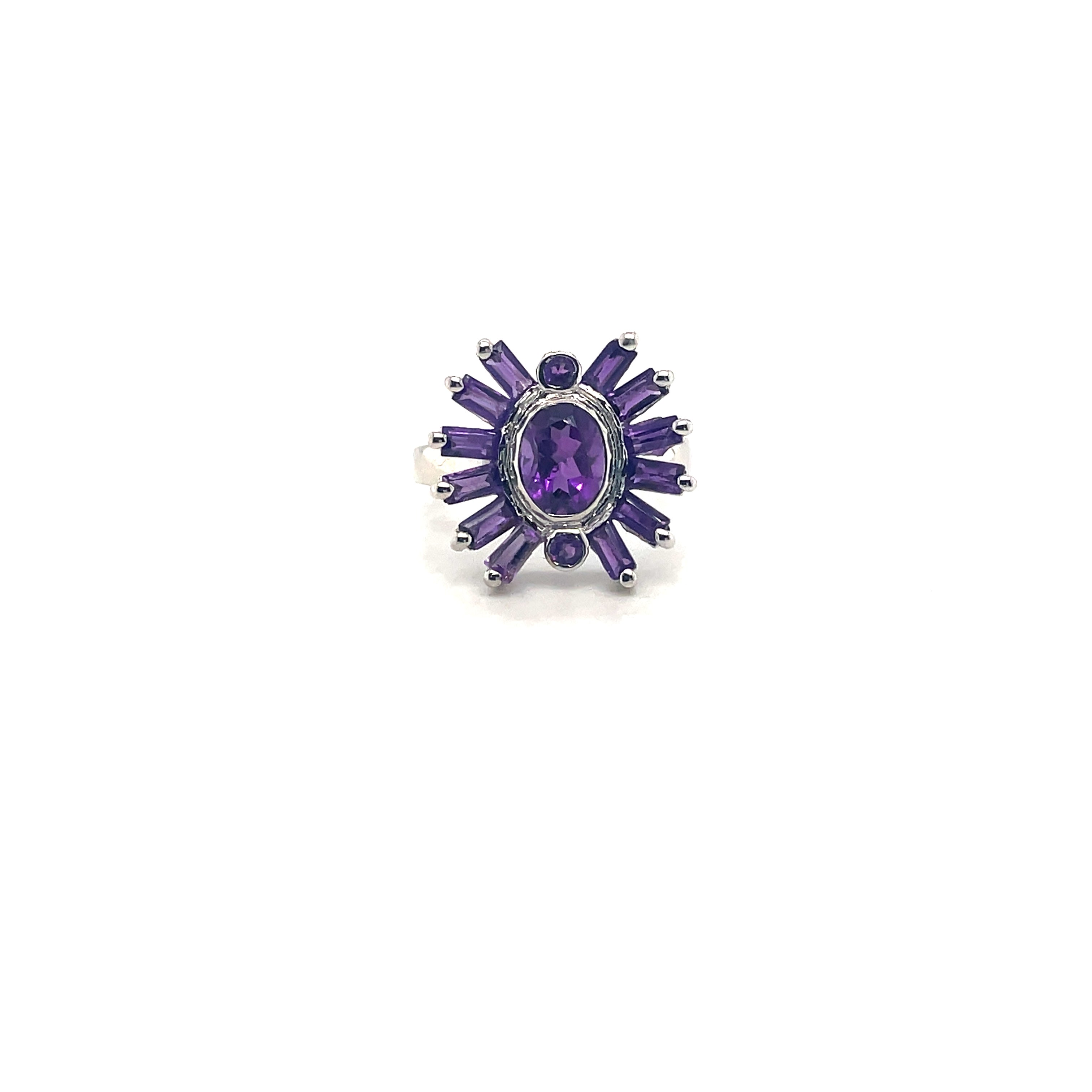 Garnet Ring in .925 Sterling Silver - KSR 17343