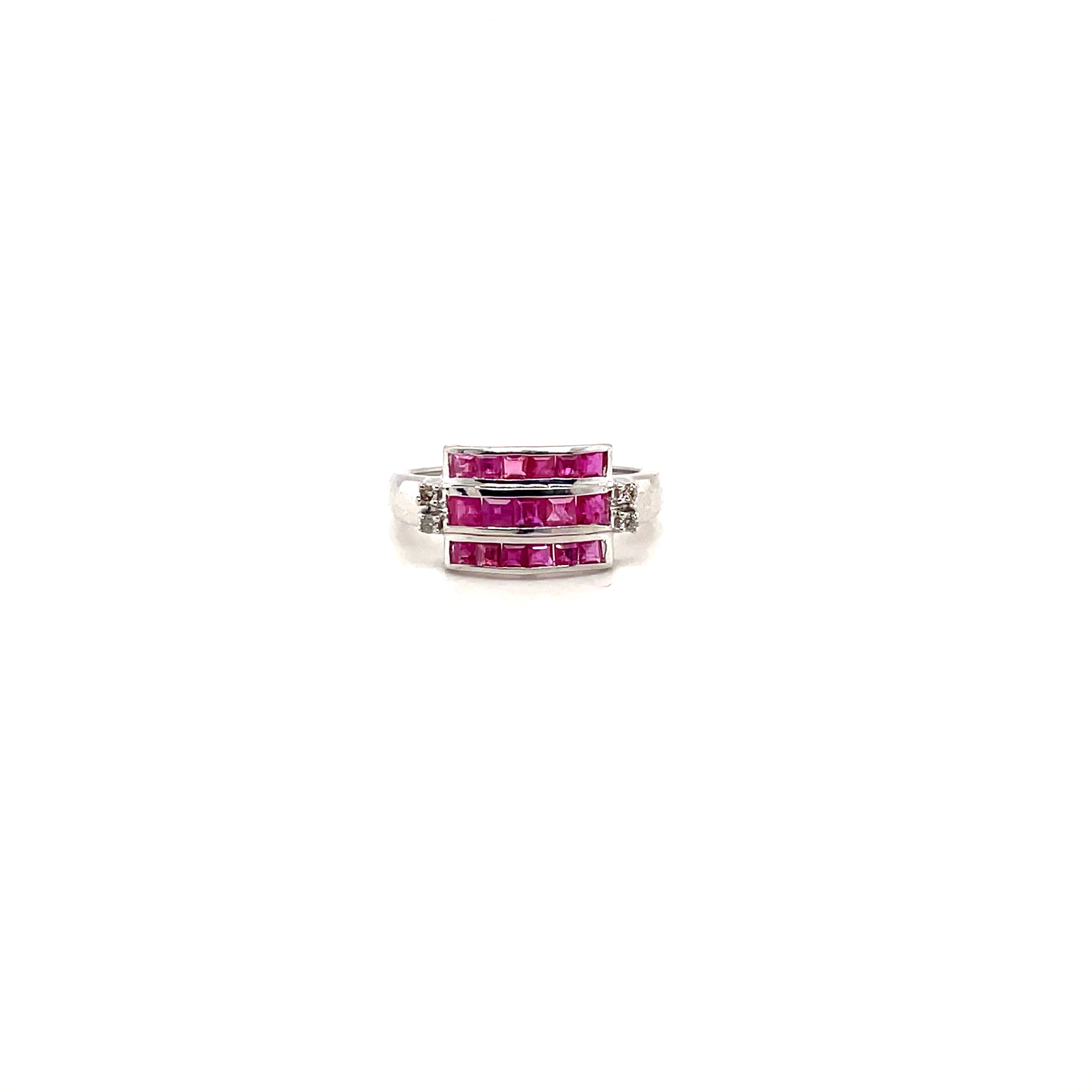 Ruby Ring in .925 Sterling Silver - KSR 18011
