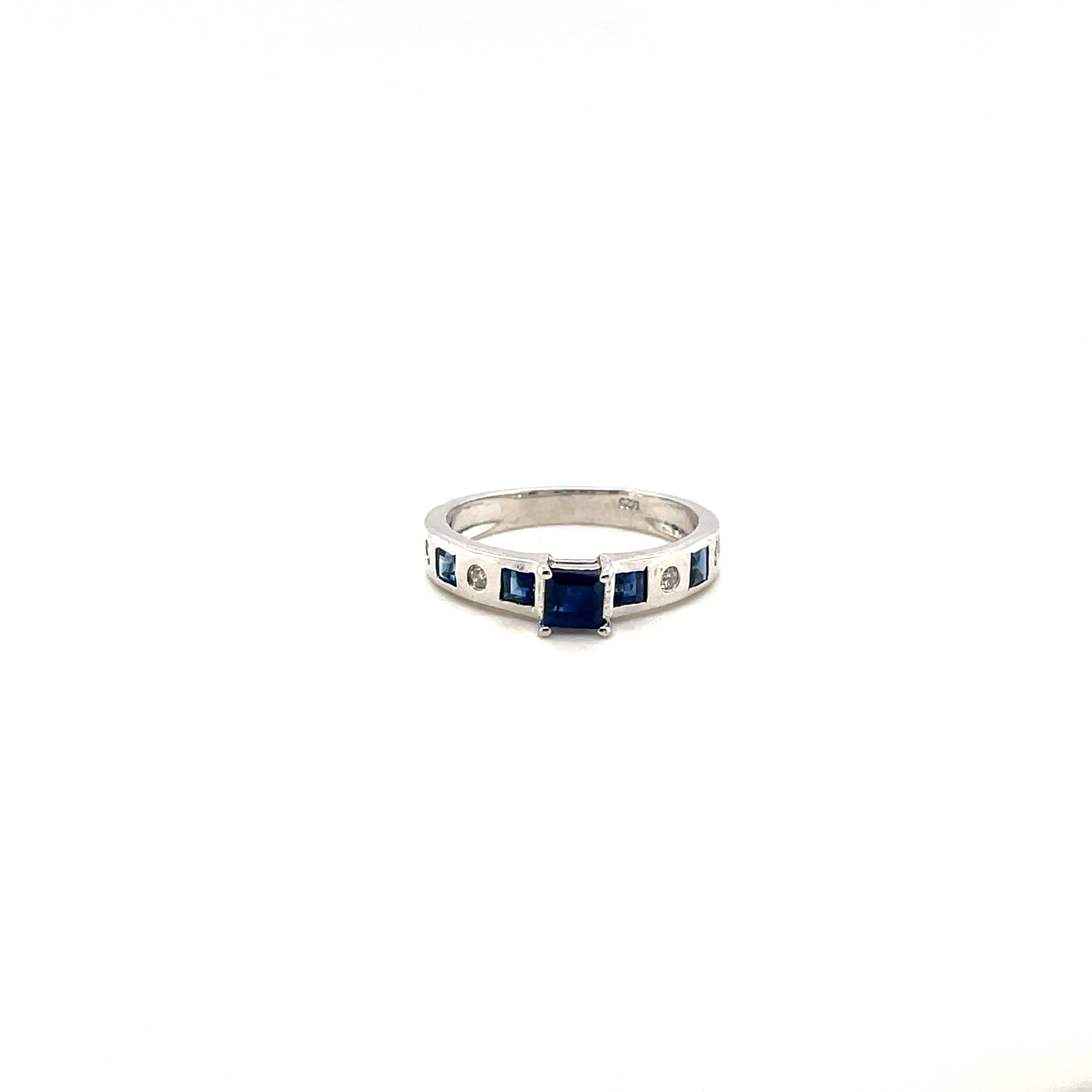 Sapphire Ring in .925 Sterling Silver - KSR 18526